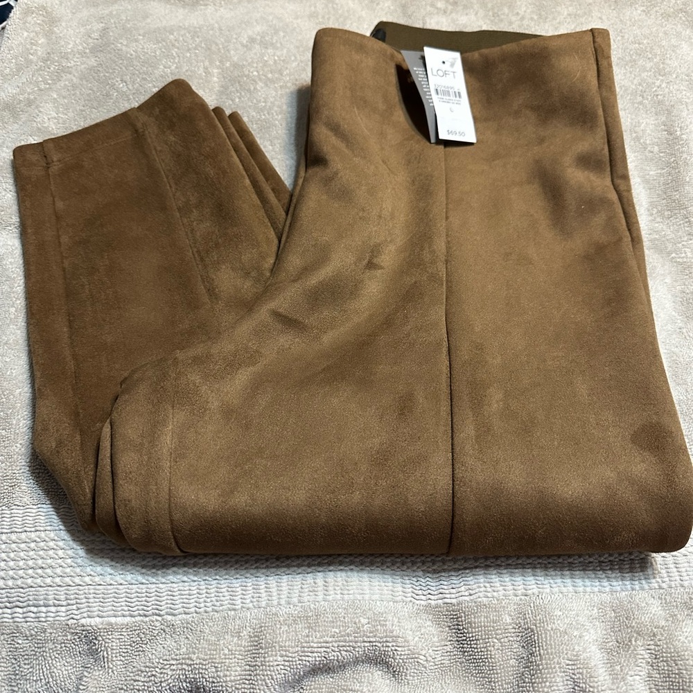 Loft faux suede leggings